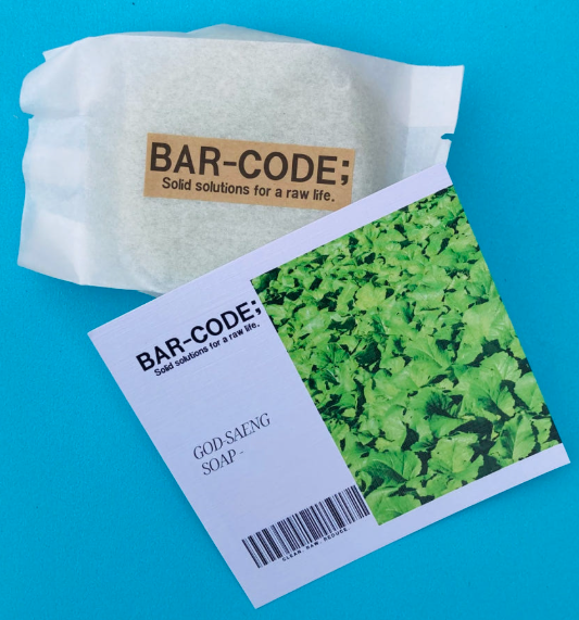 [배송] 바코드 갓생 쉐이빙바 돌산갓 CP 숙성 면도비누 세안비누 겸용 90g